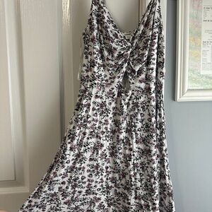 Garage Black and White Floral Maxi Dress
